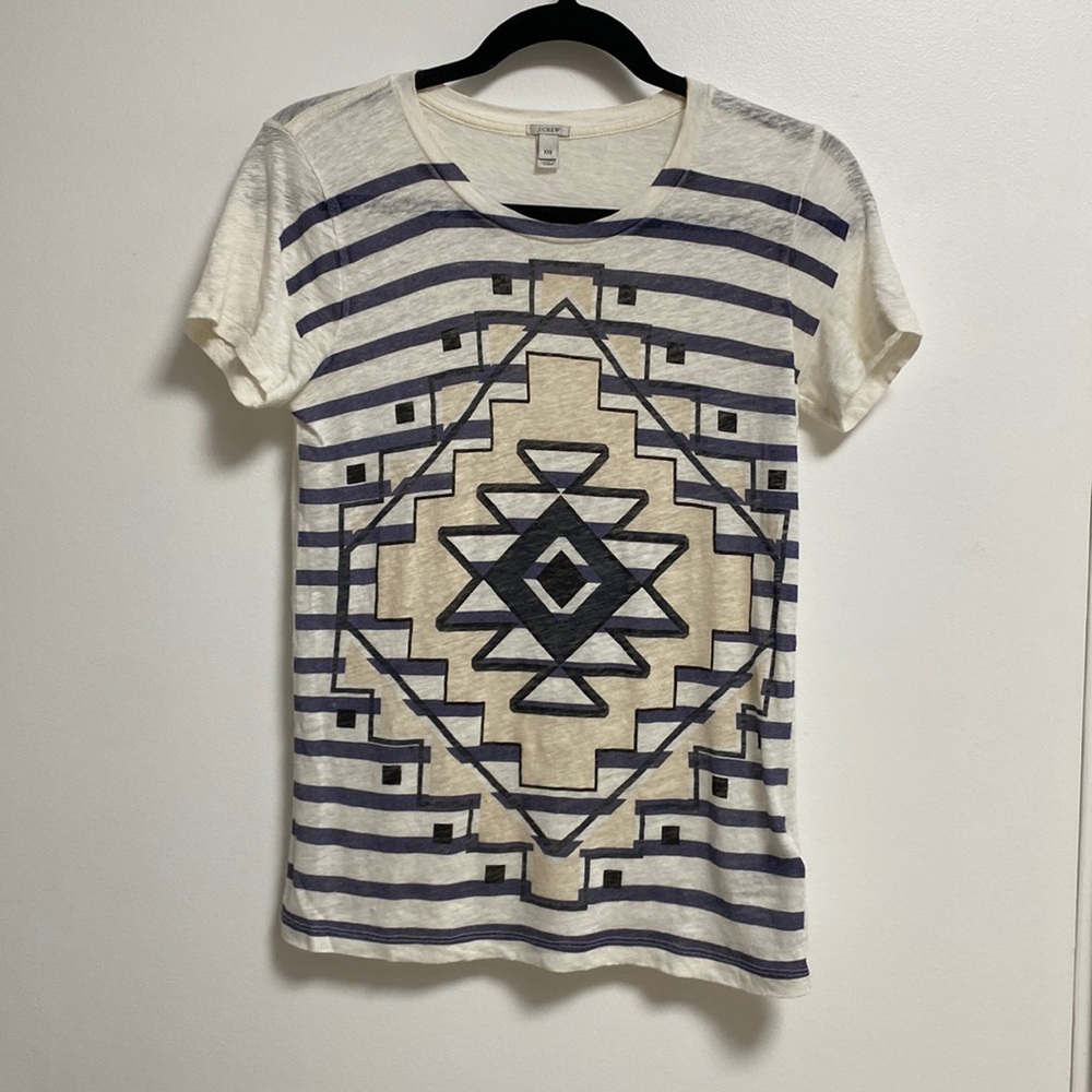 J.Crew t-shirt, Sz XXS 100% linen